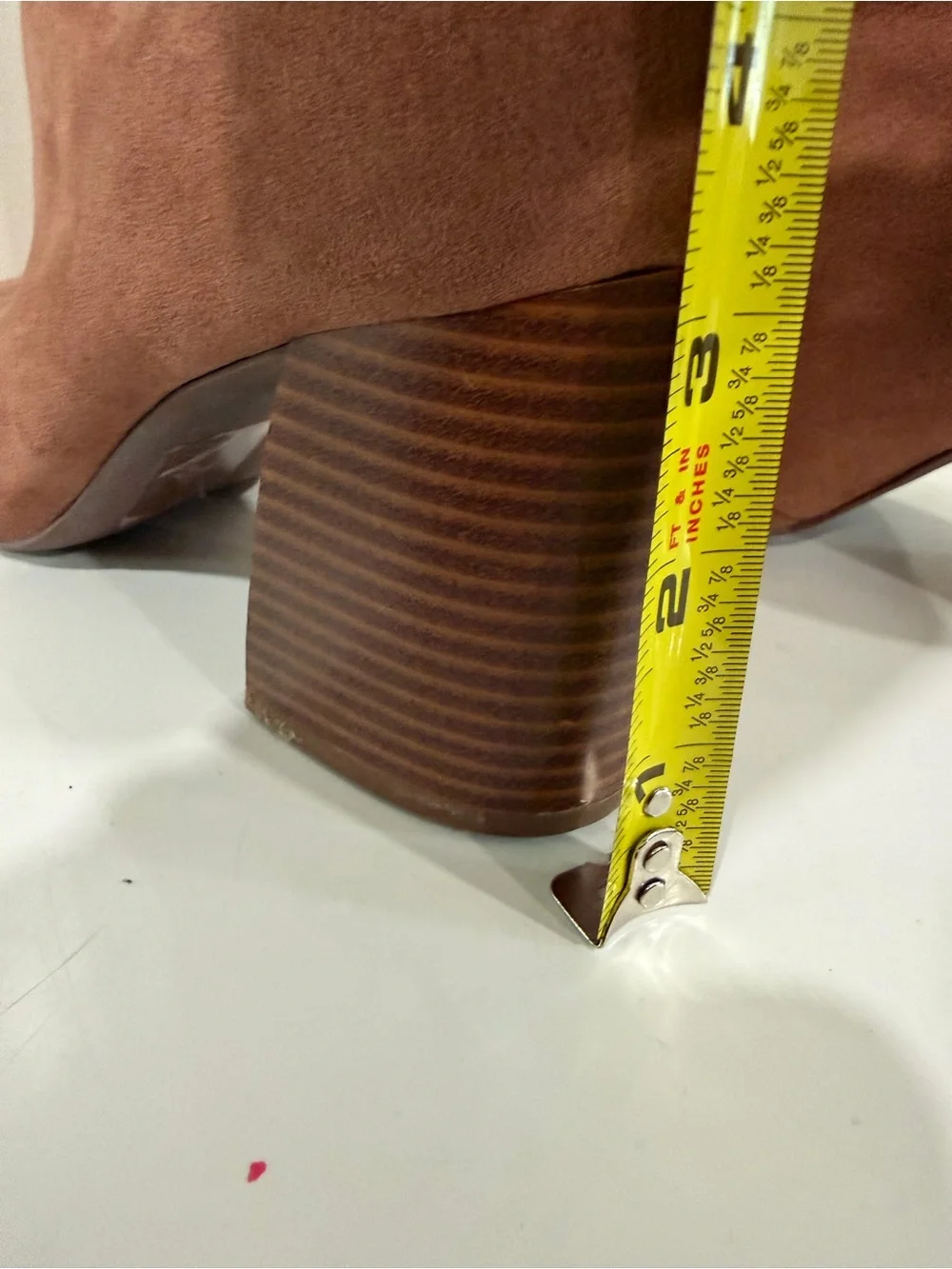 Qupid Women's Suede Ankle Booties in Chestnut Brown